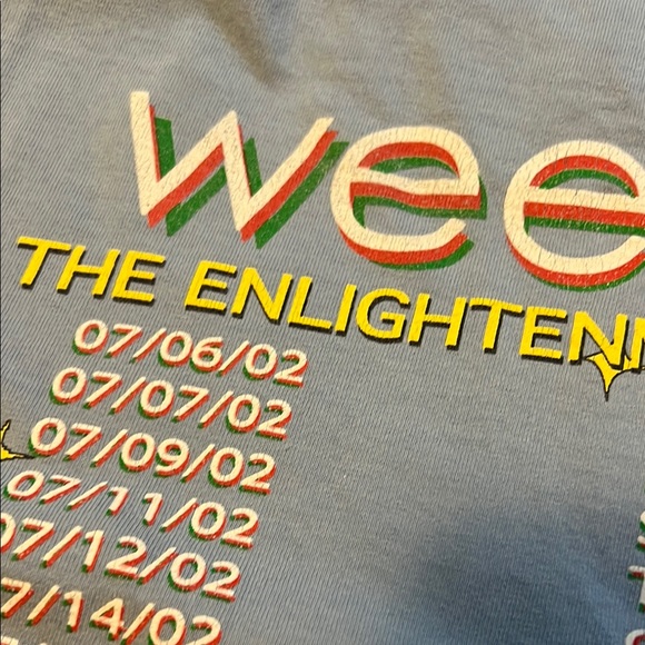 Weezer Enlightenment Tour 2002 Cute Baby Guitarist Graphic Concert Tee. … - Picture 16 of 16